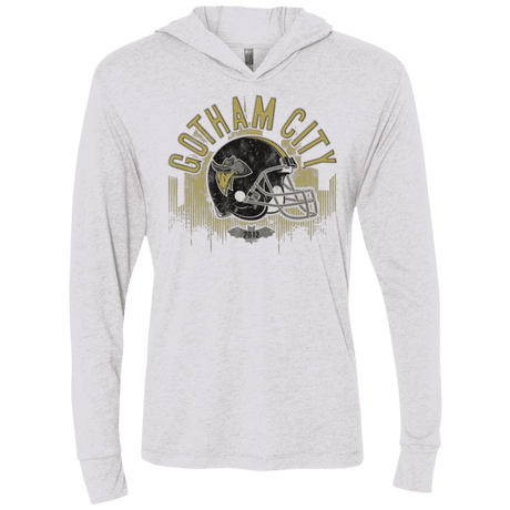 T-Shirts Heather White / X-Small Gotham Rogues Triblend Long Sleeve Hoodie Tee