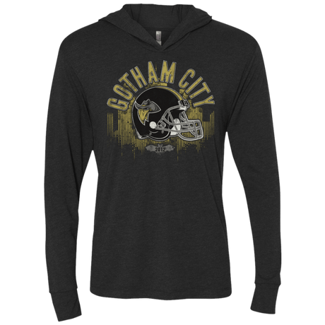 T-Shirts Vintage Black / X-Small Gotham Rogues Triblend Long Sleeve Hoodie Tee