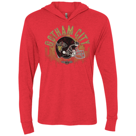 T-Shirts Vintage Red / X-Small Gotham Rogues Triblend Long Sleeve Hoodie Tee