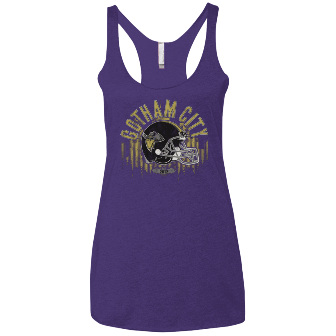 T-Shirts Purple / X-Small Gotham Rogues Women's Triblend Racerback Tank