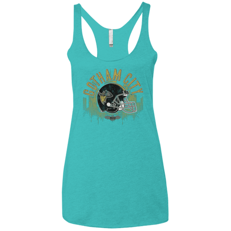 T-Shirts Tahiti Blue / X-Small Gotham Rogues Women's Triblend Racerback Tank