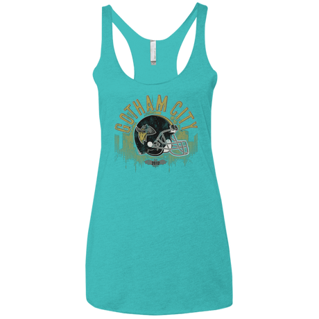 T-Shirts Tahiti Blue / X-Small Gotham Rogues Women's Triblend Racerback Tank