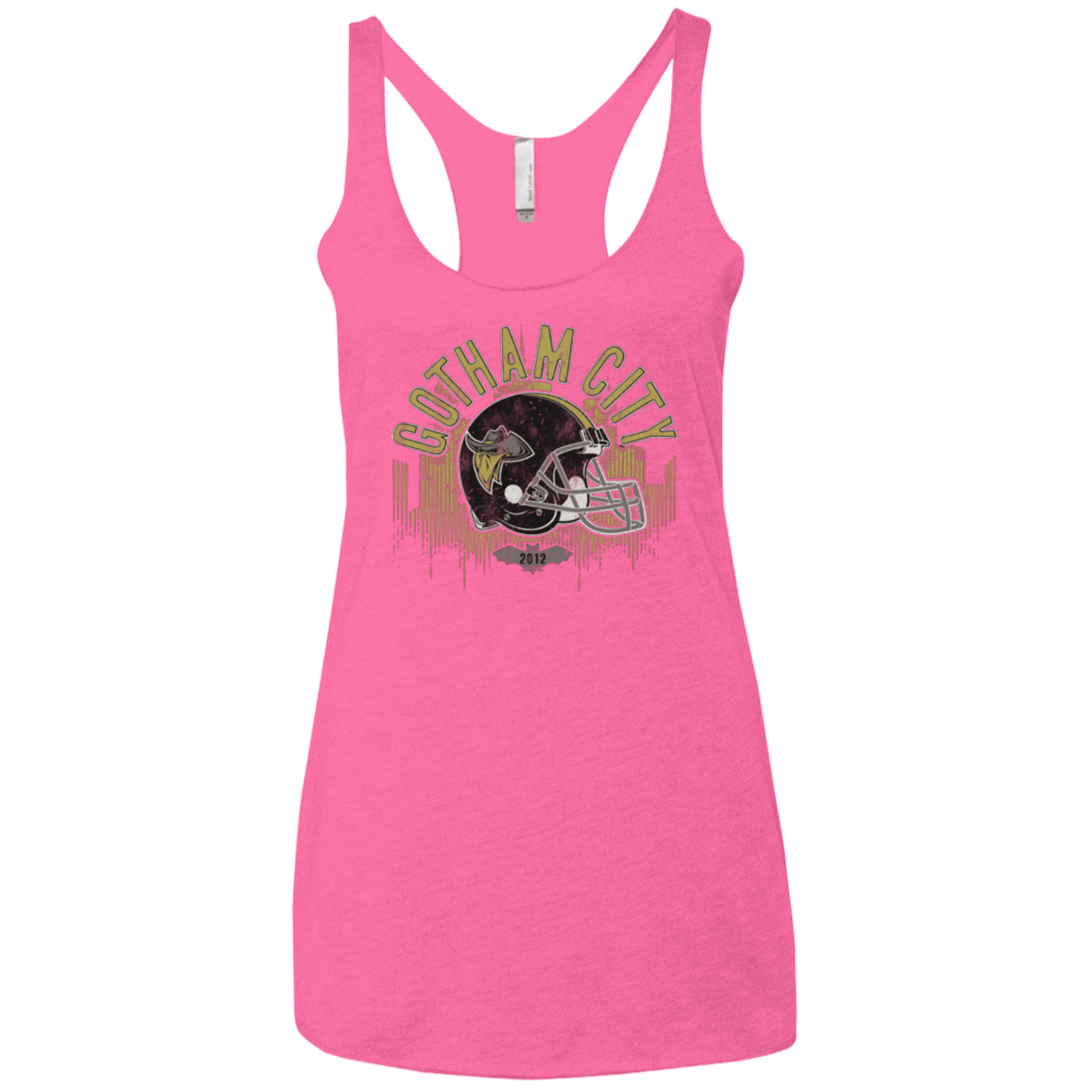 T-Shirts Vintage Pink / X-Small Gotham Rogues Women's Triblend Racerback Tank