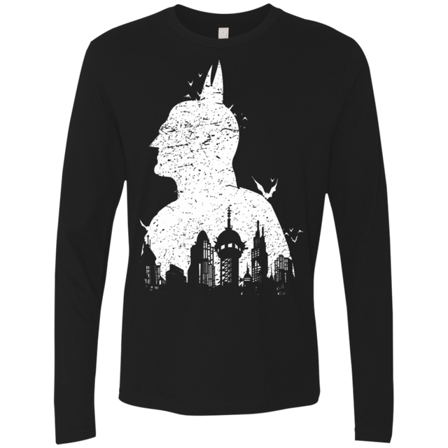 T-Shirts Black / S Gotham Shadow Men's Premium Long Sleeve