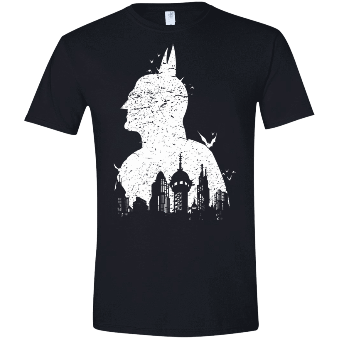 T-Shirts Black / X-Small Gotham Shadow Men's Semi-Fitted Softstyle