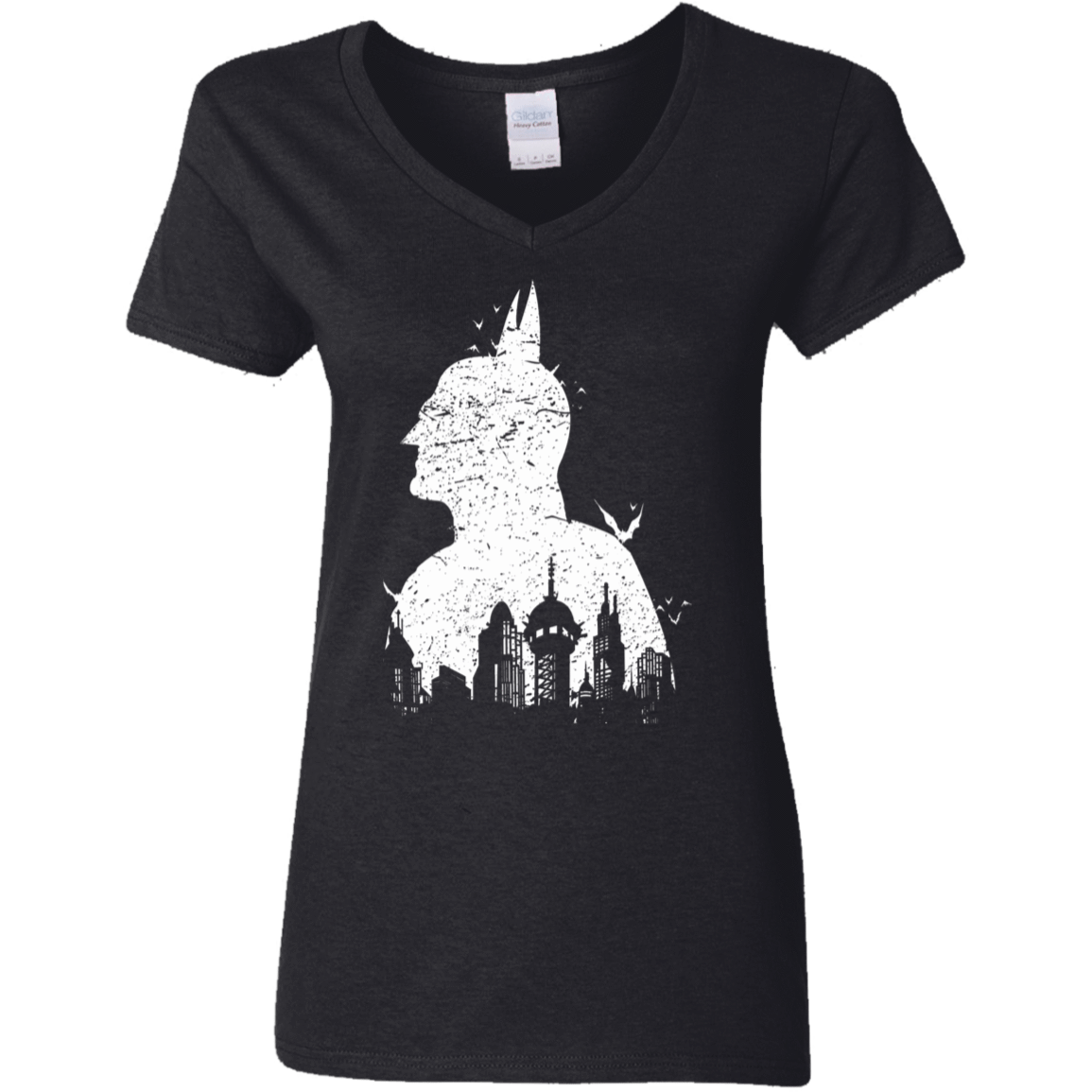 T-Shirts Black / S Gotham Shadow Women's V-Neck T-Shirt