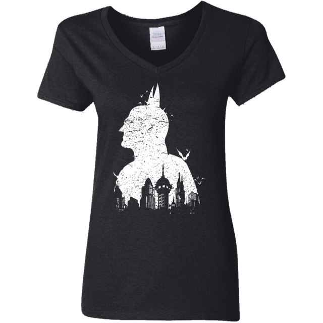 T-Shirts Black / S Gotham Shadow Women's V-Neck T-Shirt