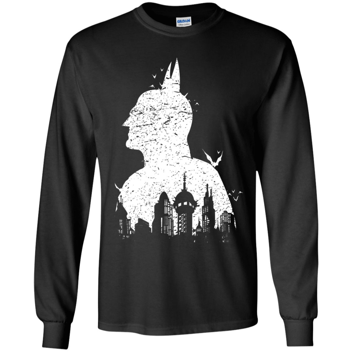 T-Shirts Black / YS Gotham Shadow Youth Long Sleeve T-Shirt