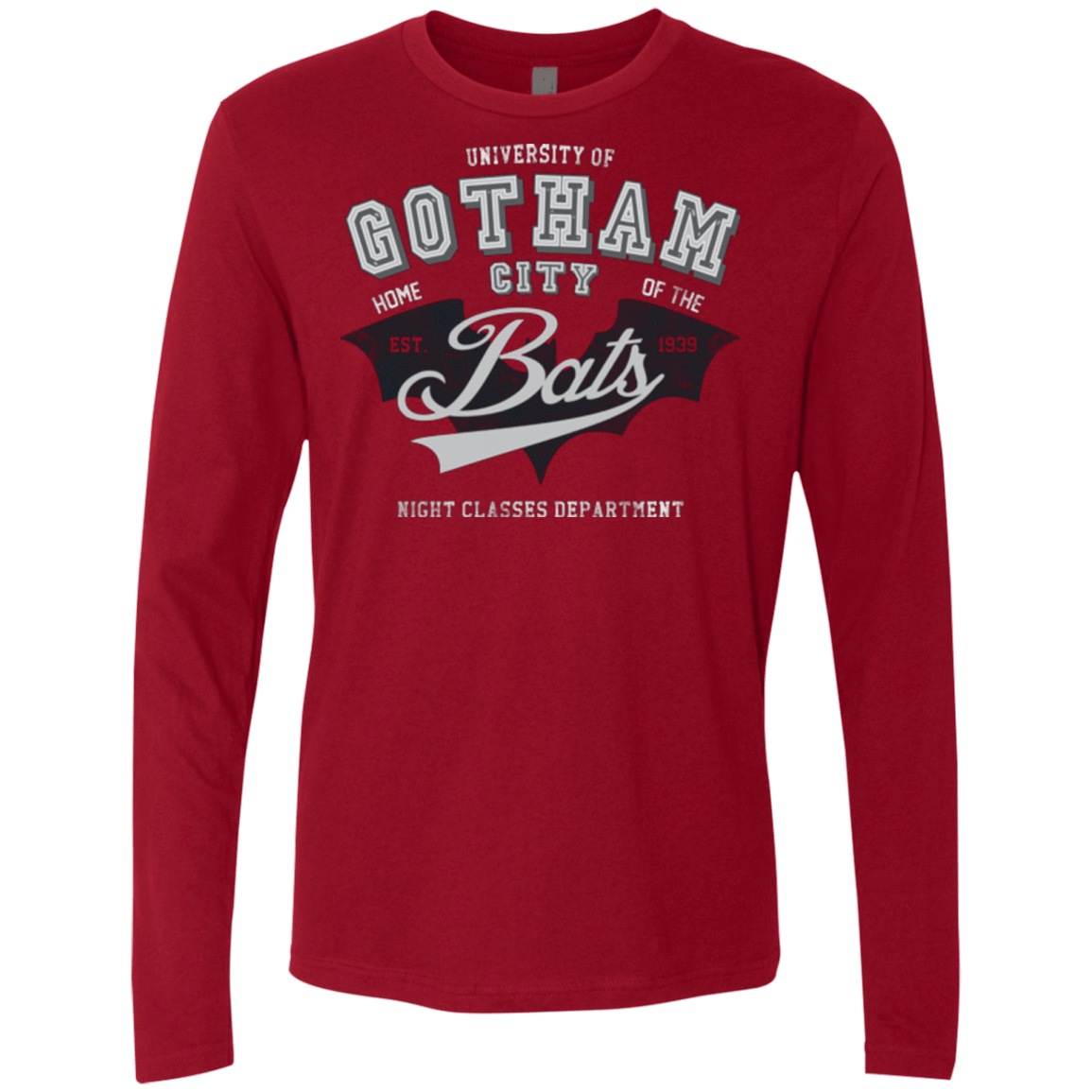 T-Shirts Cardinal / Small Gotham U Men's Premium Long Sleeve