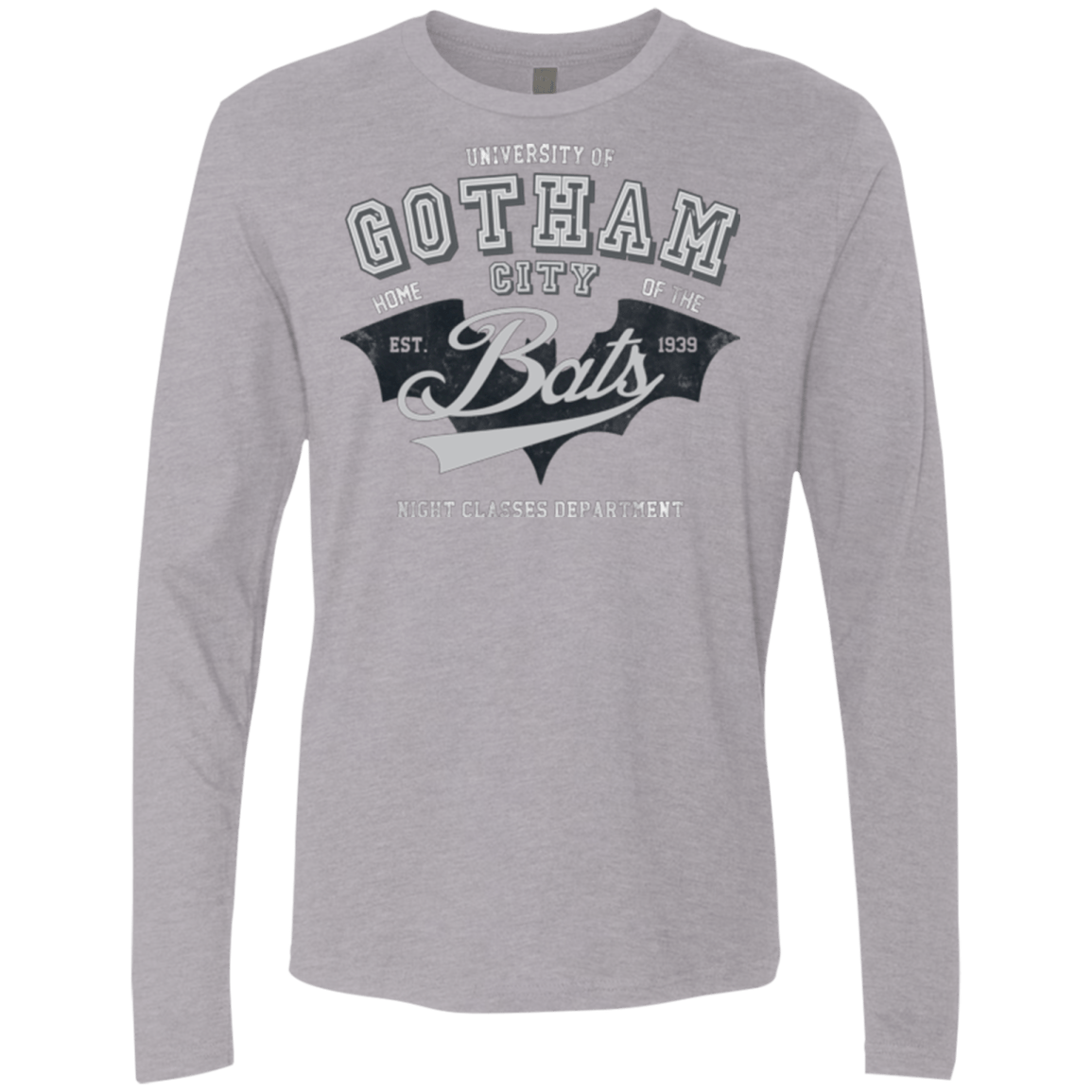 T-Shirts Heather Grey / Small Gotham U Men's Premium Long Sleeve