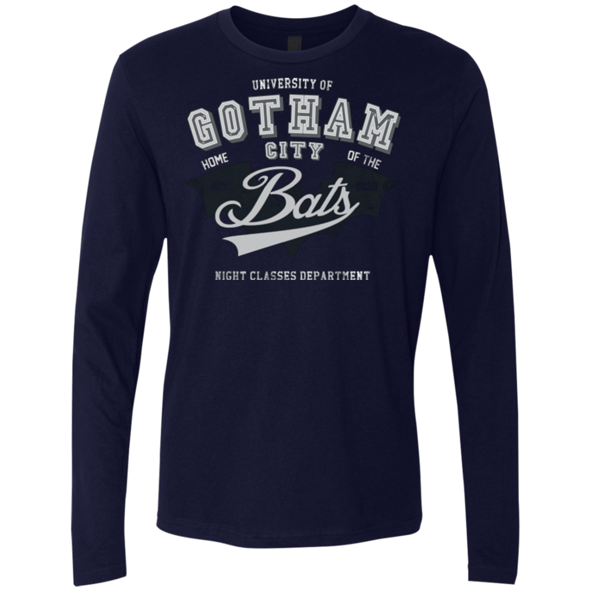 T-Shirts Midnight Navy / Small Gotham U Men's Premium Long Sleeve