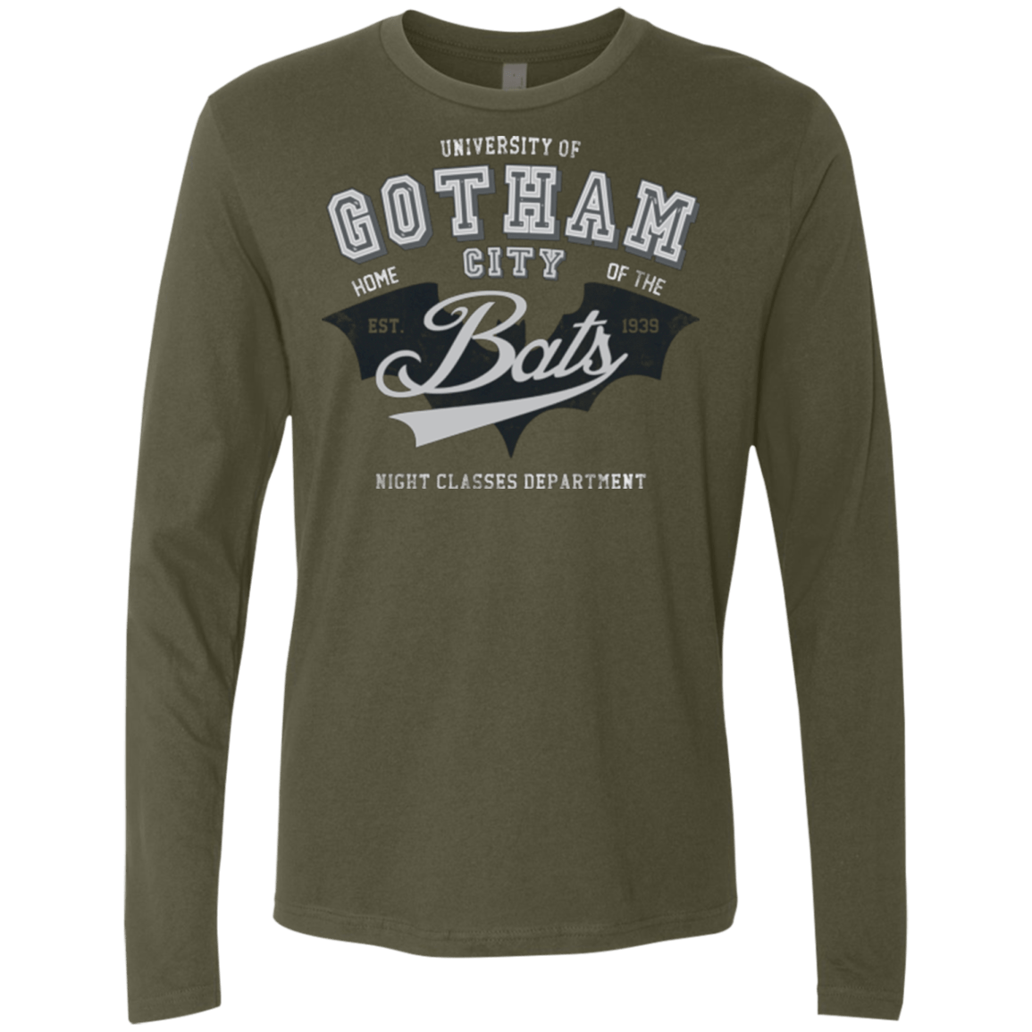 T-Shirts Military Green / Small Gotham U Men's Premium Long Sleeve