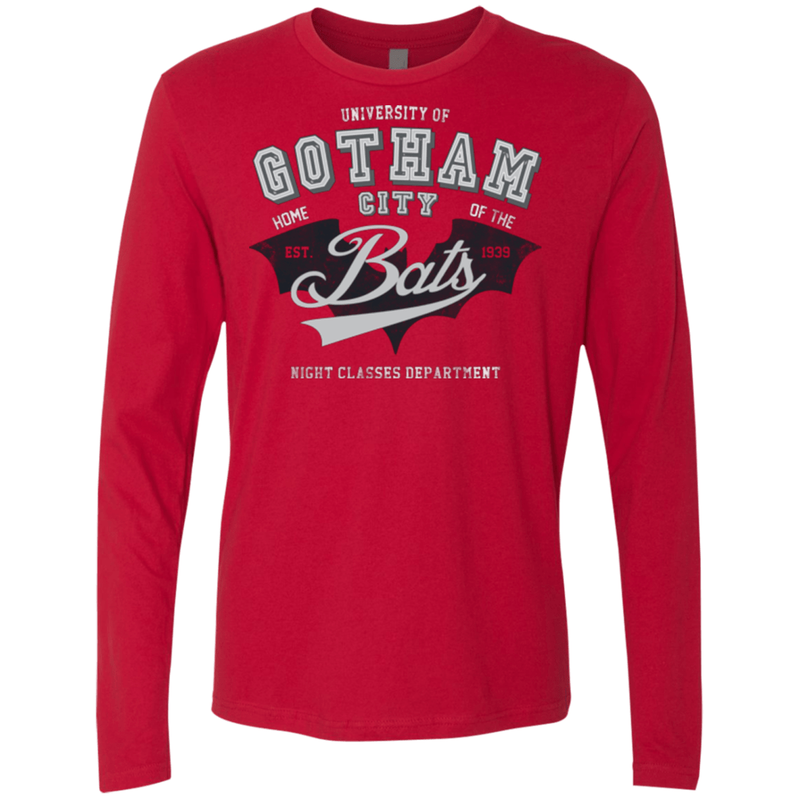 T-Shirts Red / Small Gotham U Men's Premium Long Sleeve