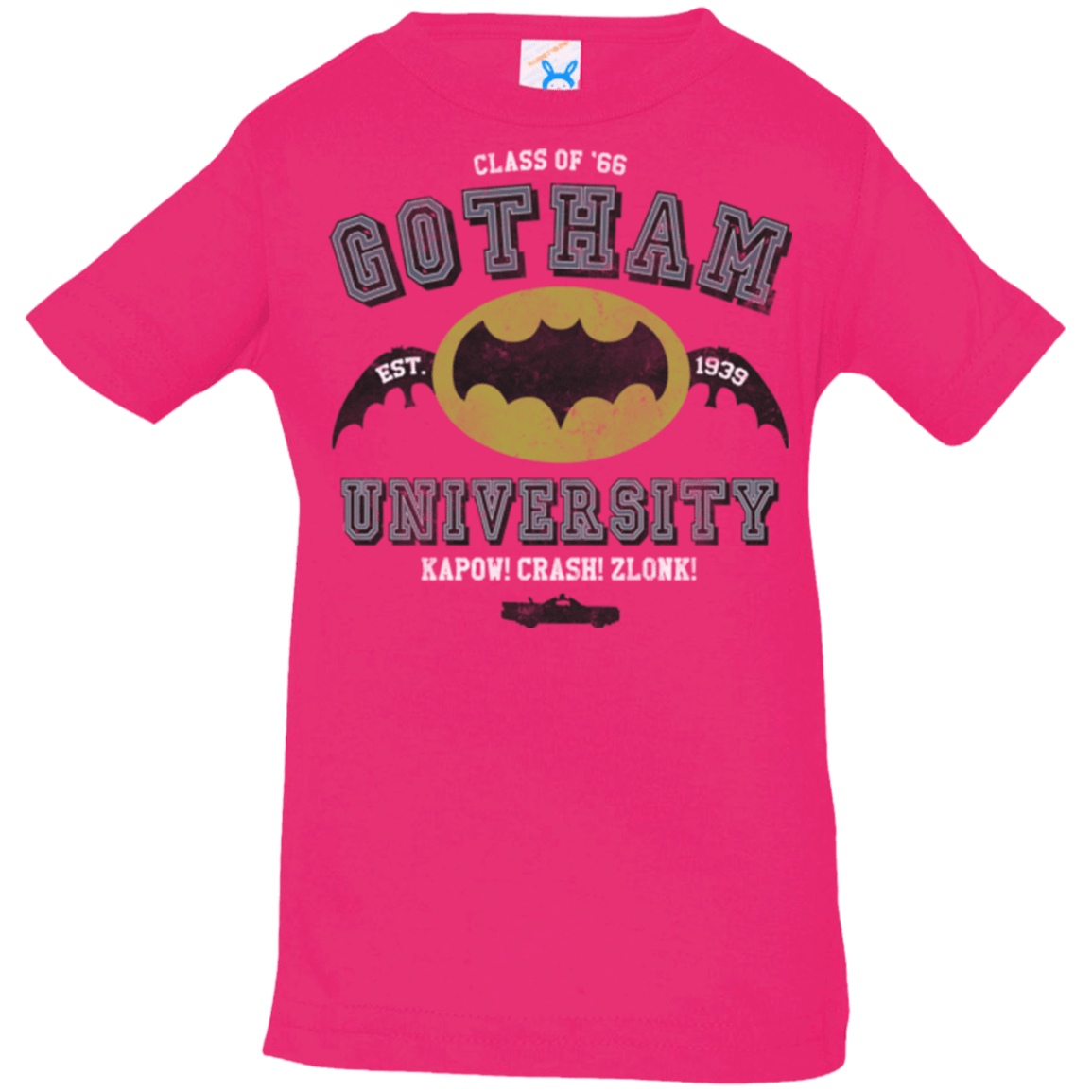 T-Shirts Hot Pink / 6 Months Gotham University Infant Premium T-Shirt