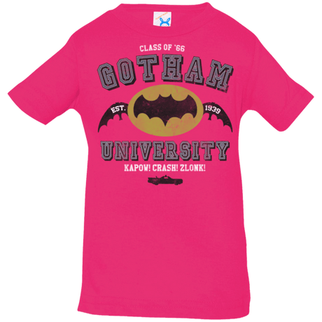 T-Shirts Hot Pink / 6 Months Gotham University Infant Premium T-Shirt