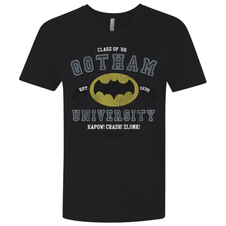 T-Shirts Black / X-Small Gotham University Men's Premium V-Neck