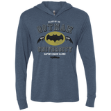 T-Shirts Indigo / X-Small Gotham University Triblend Long Sleeve Hoodie Tee