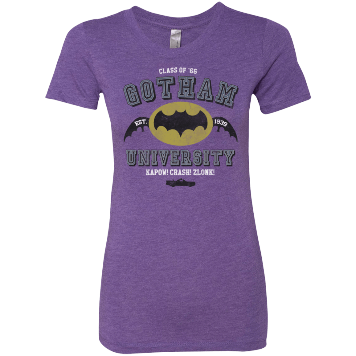 T-Shirts Purple Rush / Small Gotham University Women's Triblend T-Shirt
