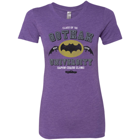 T-Shirts Purple Rush / Small Gotham University Women's Triblend T-Shirt