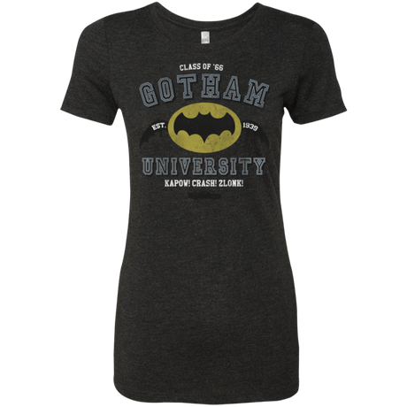 T-Shirts Vintage Black / Small Gotham University Women's Triblend T-Shirt
