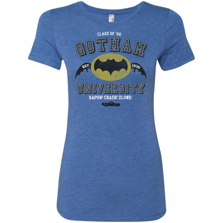 T-Shirts Vintage Royal / Small Gotham University Women's Triblend T-Shirt