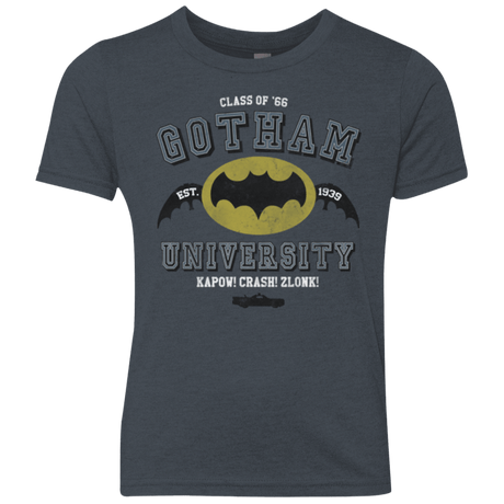 T-Shirts Vintage Navy / YXS Gotham University Youth Triblend T-Shirt