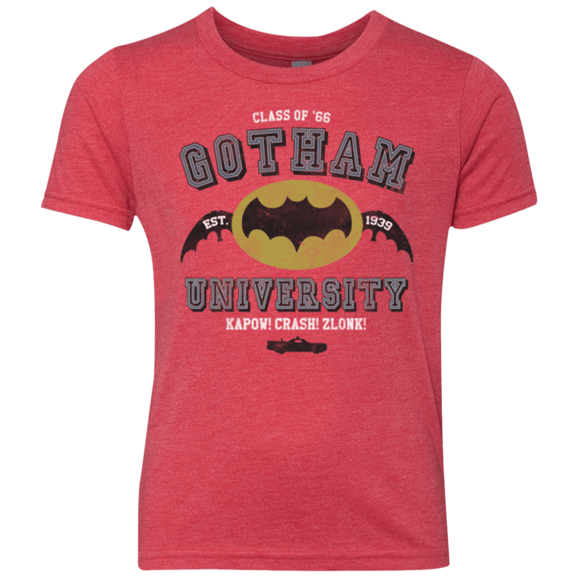 T-Shirts Vintage Red / YXS Gotham University Youth Triblend T-Shirt