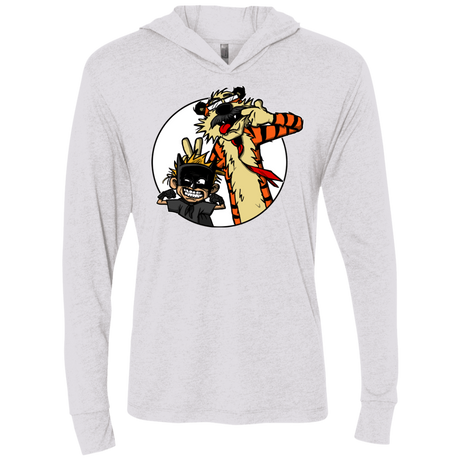 T-Shirts Heather White / X-Small Gothams Finest Triblend Long Sleeve Hoodie Tee