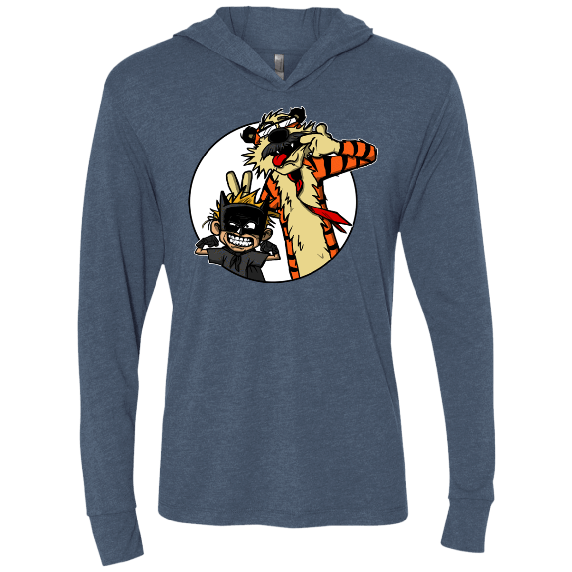 T-Shirts Indigo / X-Small Gothams Finest Triblend Long Sleeve Hoodie Tee