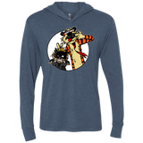 T-Shirts Indigo / X-Small Gothams Finest Triblend Long Sleeve Hoodie Tee