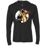 T-Shirts Vintage Black / X-Small Gothams Finest Triblend Long Sleeve Hoodie Tee