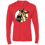 T-Shirts Vintage Red / X-Small Gothams Finest Triblend Long Sleeve Hoodie Tee