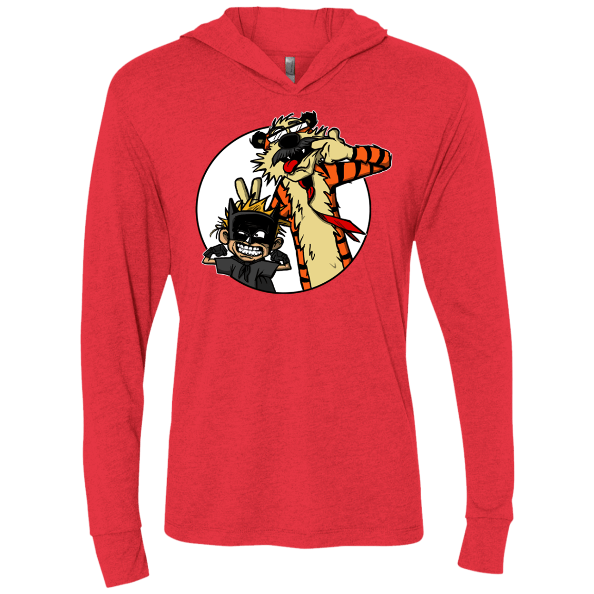 T-Shirts Vintage Red / X-Small Gothams Finest Triblend Long Sleeve Hoodie Tee