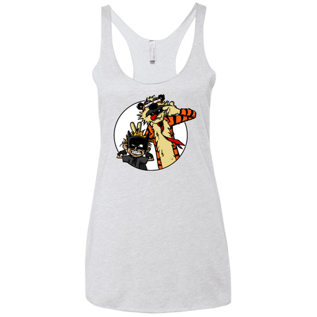 T-Shirts Heather White / X-Small Gothams Finest Women's Triblend Racerback Tank