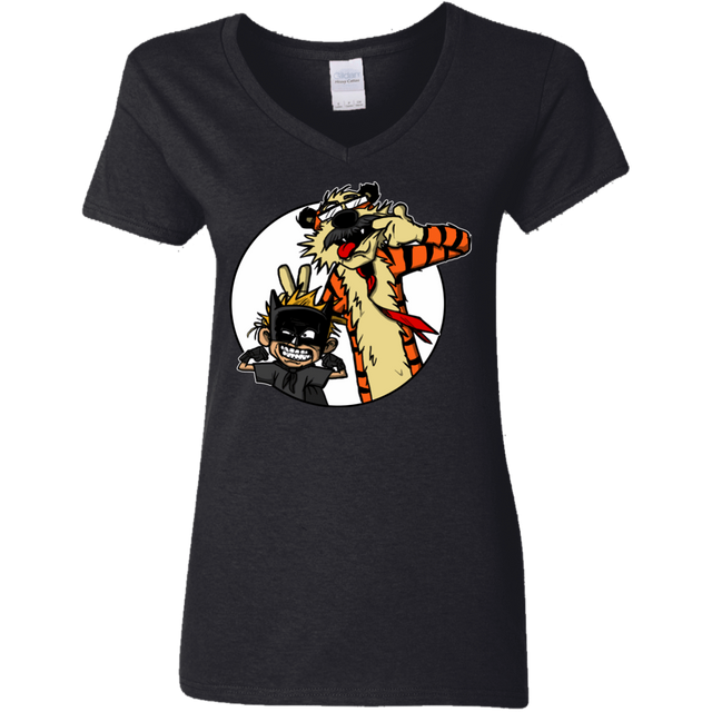 T-Shirts Black / Small Gothams Finest Women's V-Neck T-Shirt