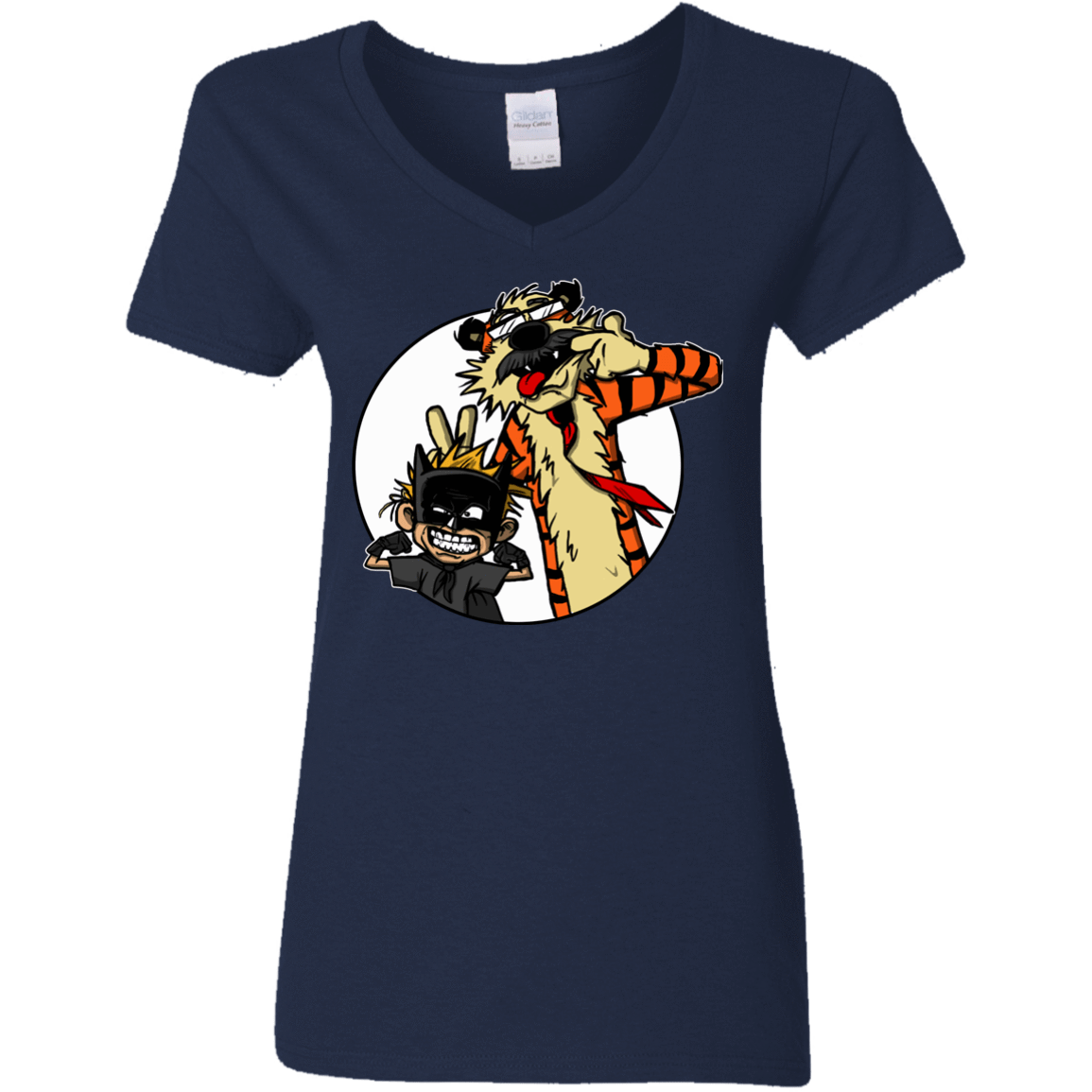 T-Shirts Navy / Small Gothams Finest Women's V-Neck T-Shirt