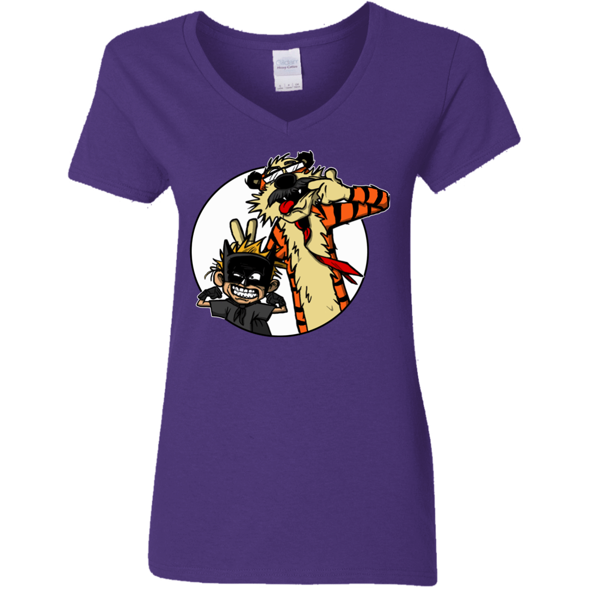 T-Shirts Purple / Small Gothams Finest Women's V-Neck T-Shirt