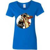 T-Shirts Royal / Small Gothams Finest Women's V-Neck T-Shirt