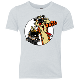 T-Shirts Heather White / YXS Gothams Finest Youth Triblend T-Shirt