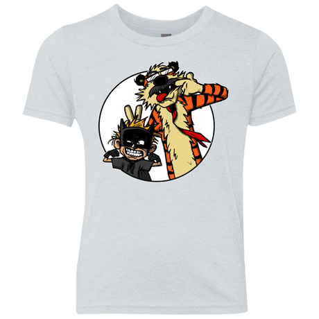 T-Shirts Heather White / YXS Gothams Finest Youth Triblend T-Shirt