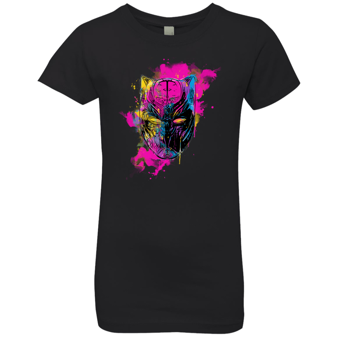 T-Shirts Black / YXS Graffiti Panther Girls Premium T-Shirt