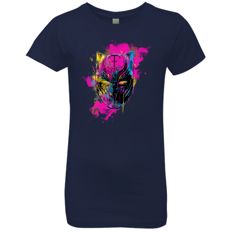 T-Shirts Midnight Navy / YXS Graffiti Panther Girls Premium T-Shirt