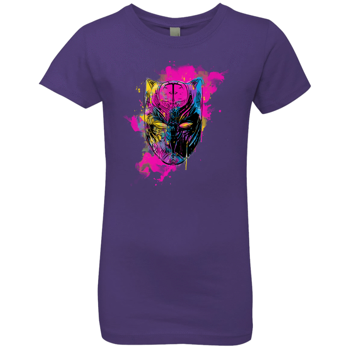 T-Shirts Purple Rush / YXS Graffiti Panther Girls Premium T-Shirt