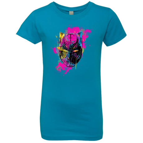 T-Shirts Turquoise / YXS Graffiti Panther Girls Premium T-Shirt