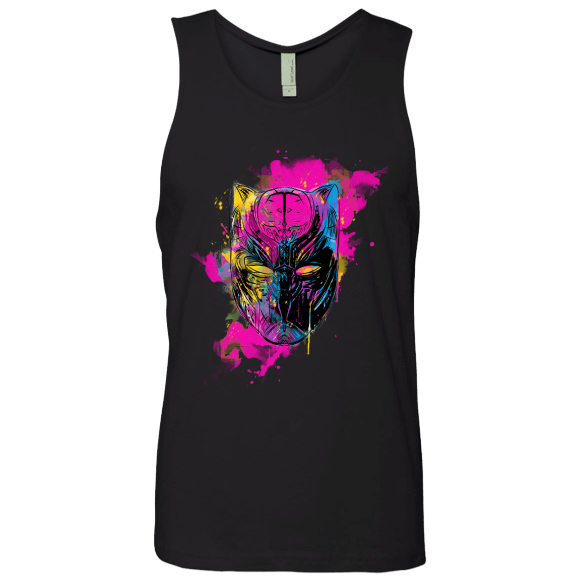 T-Shirts Black / S Graffiti Panther Men's Premium Tank Top