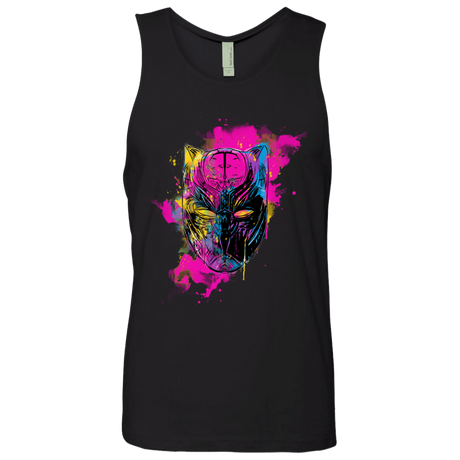 T-Shirts Black / S Graffiti Panther Men's Premium Tank Top