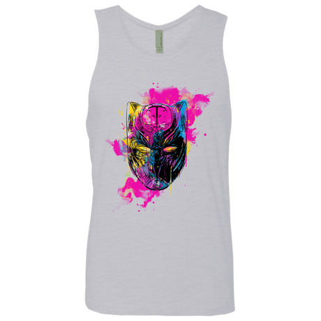 T-Shirts Heather Grey / S Graffiti Panther Men's Premium Tank Top