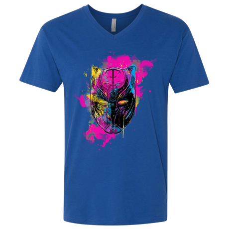 T-Shirts Royal / X-Small Graffiti Panther Men's Premium V-Neck