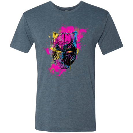 T-Shirts Indigo / S Graffiti Panther Men's Triblend T-Shirt