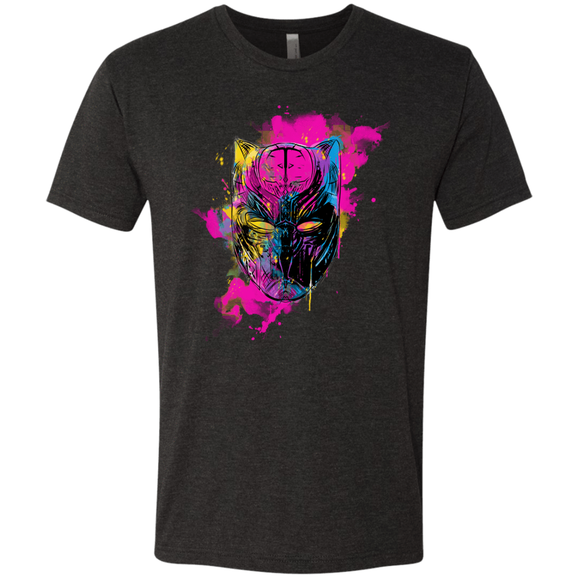 T-Shirts Vintage Black / S Graffiti Panther Men's Triblend T-Shirt